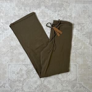 NWT SKIMS Cotton Jersey Pant - Army M